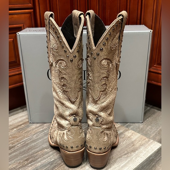 Old Gringo Double D Ranch Exclusive Cowboy Something New Wedding Boots Size 7.5 - Picture 4 of 8